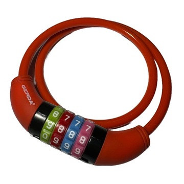 Велосипедный замок GERDA BABY COMBO FLEX 650/8C Красный