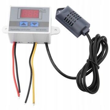HIGROMETR CYFROWY KONTROLA WILGOTNOŚCI 220V REGULATOR WILGOTNOŚCI