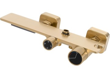 ZESTAW PRYSZNICOWY ZŁOTY SZCZOTKOWANY REA HELIX GOLD BRUSH NATRYSKOWNY