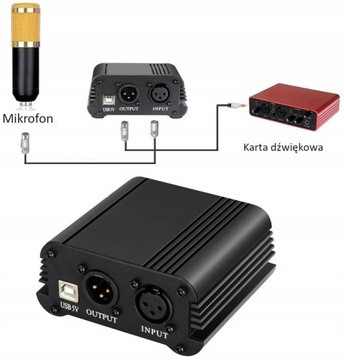 ИСТОЧНИК ФАНТОМНОГО ПИТАНИЯ 48 В ИСТОЧНИК ПИТАНИЯ ДЛЯ МИКРОФОНОВ XLR