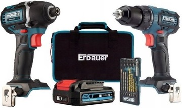 ERBAUER ECD18-Li+EID18-Li+2.0Ah 18V+TORBA+BITY/HSS
