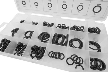 ORINGI USZCZELKI GUMOWE GUMKI ZESTAW ORINGÓW OLEJOODPORNE O-RINGI 225 SZT