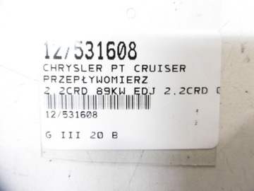CHRYSLER PT CRUISER VÁHA VZDUCHU 2,2CRD 05033109AB 0281002572 BOSCH