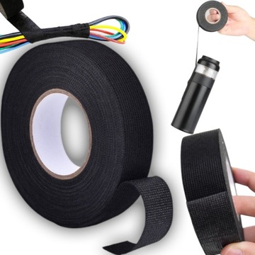 TAŚMA MATERIAŁOWA IZOLACYJNA IZOLACJA PARCIANA ODPORNA MOCNA 19mm 10M
