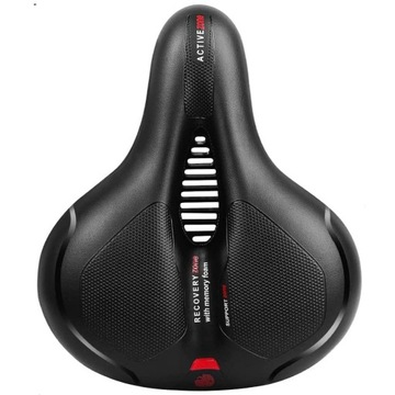 КОМФОРТНОЕ ВЕЛОСИПЕДНОЕ СЕДЛО СПОРТИВНОЕ СЕДЛО МЯГКОЕ, ШИРОКАЯ ВЕНТИЛЯЦИЯ