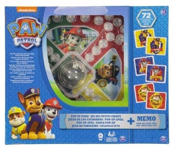 Gra Psi Patrol PopUp Memory Chińczyk Spin Master