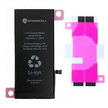Bateria + Wklejka do iPhone XR, A1984, A2105, A2106, A2107, STRONGCELL