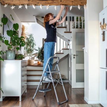 3-СТУПЕНЧАТАЯ СКЛАДНАЯ СТАЛЬНАЯ ЛЕСТНИЦА ДЛЯ ДОМА