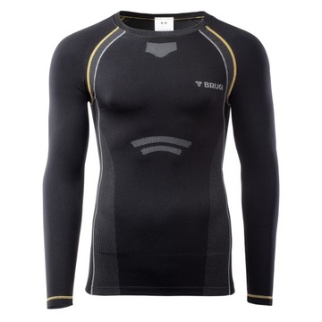 KOSZULKA TERMOAKTYWNA MĘSKA TERMICZNA ODDYCHAJĄCA BRUGI 4RC3 bk S/M