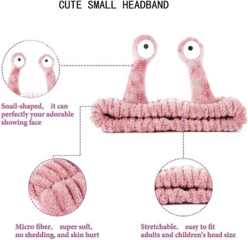 Повязка на голову в виде улитки, повязка на голову для макияжа в виде улитки, пушистая повязка на голову в виде улитки