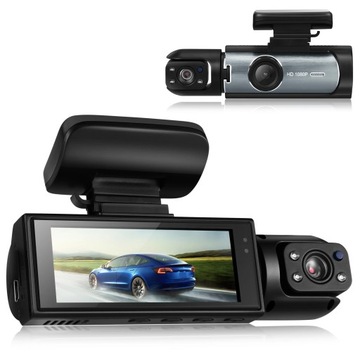 Car Dash Cam 1080P Dual Lens Front Rear Camera