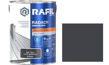 Краска для крыши Rafil RADACH 5л Ral7024 полуматовая