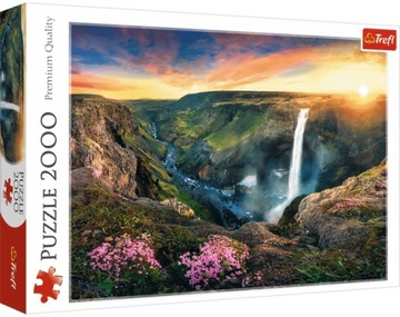 Trefl puzzle Wodospad Haifoss Islandia 2000 el