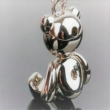 Brelok do kluczy misiek miś pluszowy niedźwiedź niedźwiadek uszatek misiak