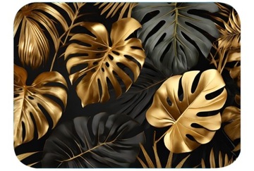PODKŁADKA MATA NA STÓŁ ZŁOTE LIŚCIE MONSTERA GLAMOUR