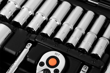 NEO Tools Торцовые ключи 110 шт. Чемодан для набора инструментов 1/4 дюйма 1/2 дюйма