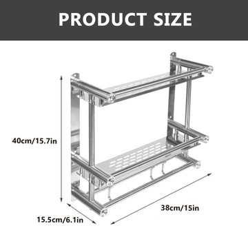 Полка для хранения вещей, настенная вешалка для полотенец в ванной комнате