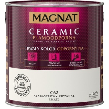 Farba MAGNAT CERAMIC C62 Alabastrowy Kryształ 2,5L