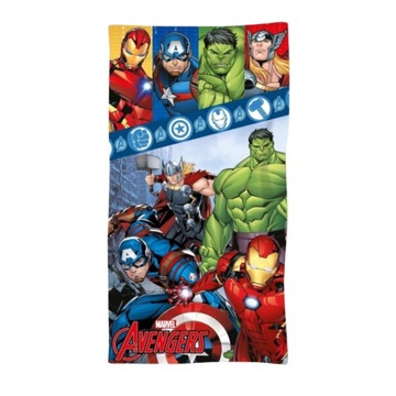RĘCZNIK AVENGERS 70X140 NA BASEN KĄPIELOWY PLAŻOWY BAWEŁNA HULK IRON MAN