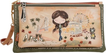 A282 Damski miękki portfel Etui Anekke Peace&Love Pink