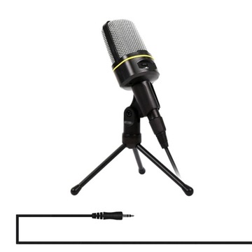 MIKROFON PRZEWODOWY KOMPUTEROWY POJEMNOŚCIOWY STUDYJNY TRIPOD DLA GRACZY