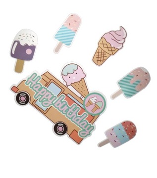 TOPPER PIKER NA TORT LODY ICE CREAM VINTAGE !