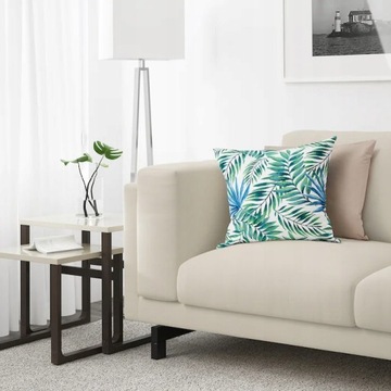 НАВУШКА ЛИСТ 50Х50 ДЕКОРАТИВНАЯ IKEA ROSENPION ХЛОПОК