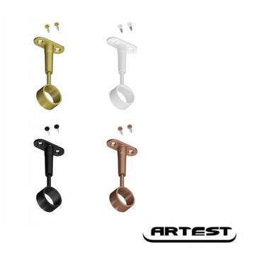 Czarny okrągły uchwyt do drążka,szafy przelotowy