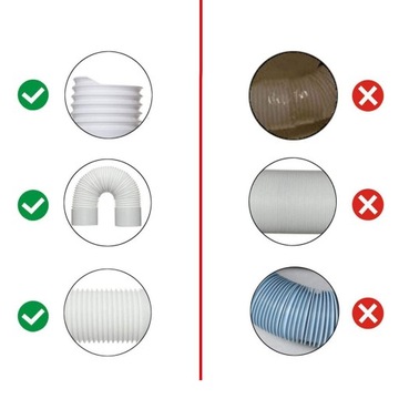 УДЛИНИТЕЛЬ ГИБКОГО ВЫХОДНОГО ТРУБКИ КОНДИЦИОНЕРА 150 СМ