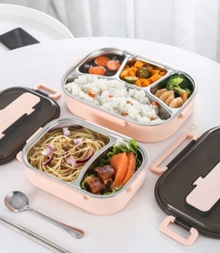 КОНТЕЙНЕР ДЛЯ ОБЕДА Разделенный ланч-бокс, 4 отделения, 1,3 л.