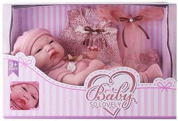 LALKA JAK ŻYWA duża Bobas Baby Niemowlak Born