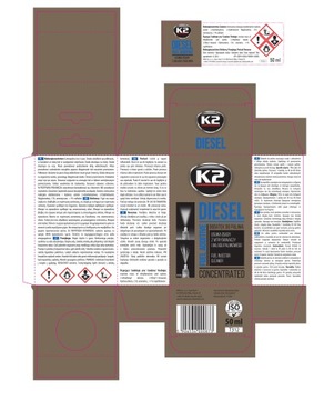 Присадка к топливу K2 DPF 50 мл - T316