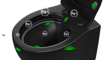 Подвесной унитаз DeerValley 1,6 GPF/1,1 GPF черный без бака для воды