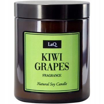 KRÓLICZKA KIWI&WINOGRONA -ŚWIECA SOJOWA 180 ML