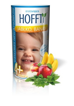 Hoffti granulowany napój 4m+ jabłko banan 180 g