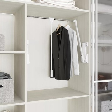 ПАНТОГРАФ ДЛЯ ГАРДЕРОБА 600-800 БЕЛЫЙ 15КГ STARAX