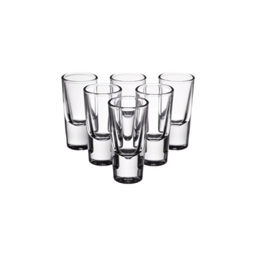 KOMPLET KIELISZKÓW KIELISZKI DO WÓDKI 28ML 6SZT