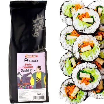 Ryż Do Sushi Okrągłę Ziarno Kleisty Shinode Perla Kokusai 0,5 500g SUN CLAD