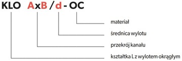 Г-образный переход 200х50/фи 80 DARCO