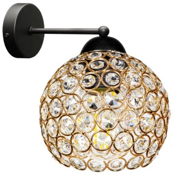 NOWOCZESNA SZKLANA LAMPA ŚCIENNA KINKIET KULA LED