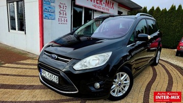 Ford C-MAX II Minivan 1.0 EcoBoost 125KM 2014 Ford Grand C-MAX Zarejestrowany Okazja Super wypopsazenie Benzyna 125KM, zdjęcie 1