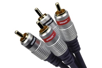Przewód Kabel Vitalco Stereo 2xRCA/2xRCA 10m