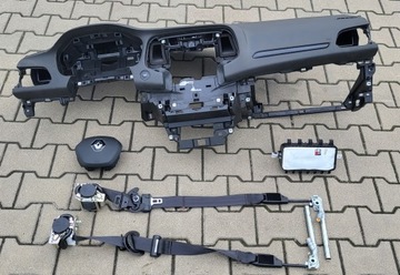 RENAULT MEGANE IV 4 DESKA ROZDZIELCZA KONSOLA AIRBAG PASY KOMPLET