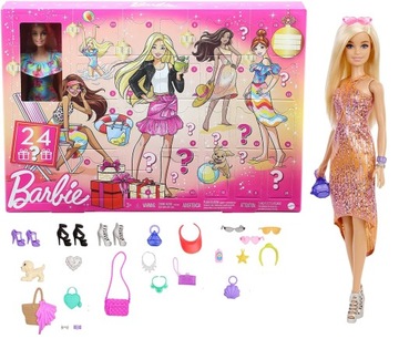 KALENDARZ ADWENTOWY Barbie Lalka Gxd64 Mattel styl