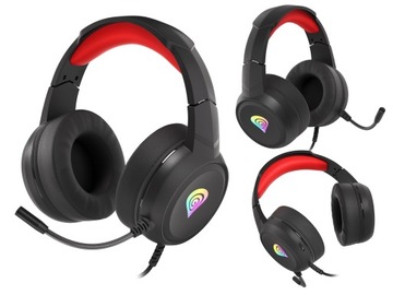Słuchawki z mikrofonem Genesis Neon 200 RGB LED