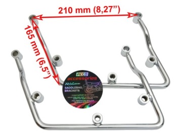 SAFE LOCK Хромированные багажники для HONDA GL 1500 C VALKYRIE 96-03 / 21 см