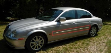 JAGUAR S-TYPE 1999-2007 LIŠTA OSOBNÍ STRÁŽCE DVEŘE XR83 OE KOMPLET POUŽITÁ