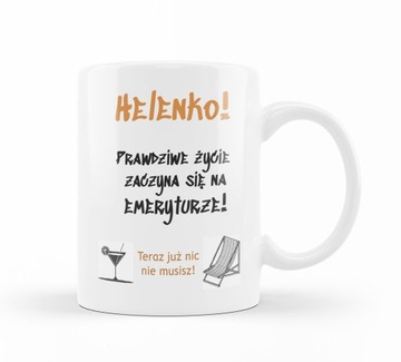 Prezent na pożegnanie z pracy, kubek, życzenia