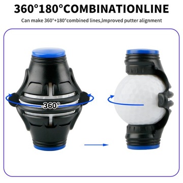Шаблон маркера линии мяча для гольфа Прочные аксессуары для гольфа, черный и синий