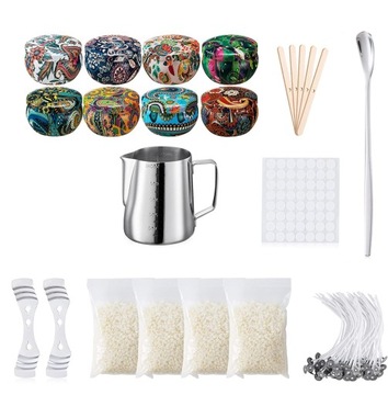 БОЛЬШОЙ НАБОР ДЛЯ ИЗГОТОВЛЕНИЯ СВЕЧ + КРАСИВЫЕ ФОРМЫ XXL